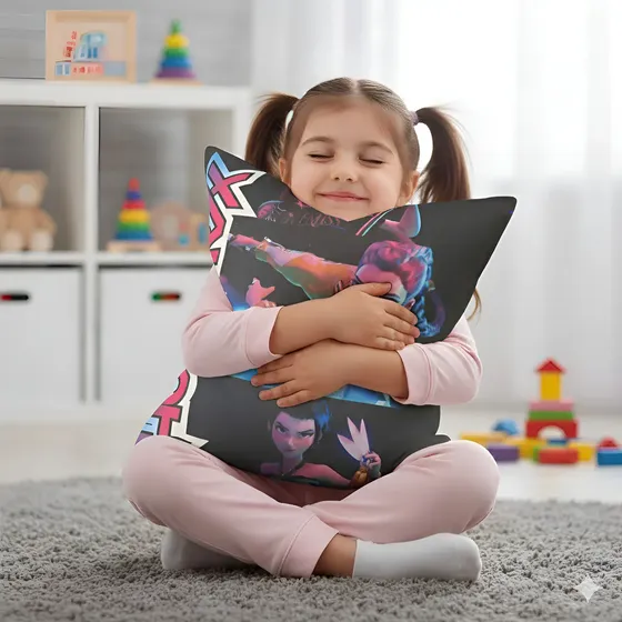 Almohada Demon Hunters Guerreras K-pop Para Niños