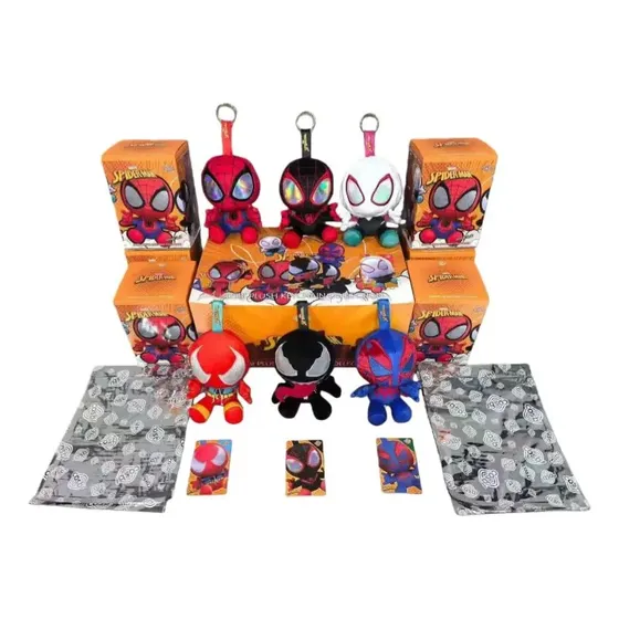 Peluche 15cm Spider-man Plush Keychain Personaje Sorpresa