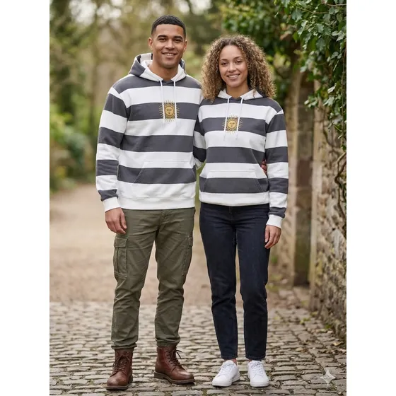 Buzo Hoodie Oversized Sol De Mayo Bordado