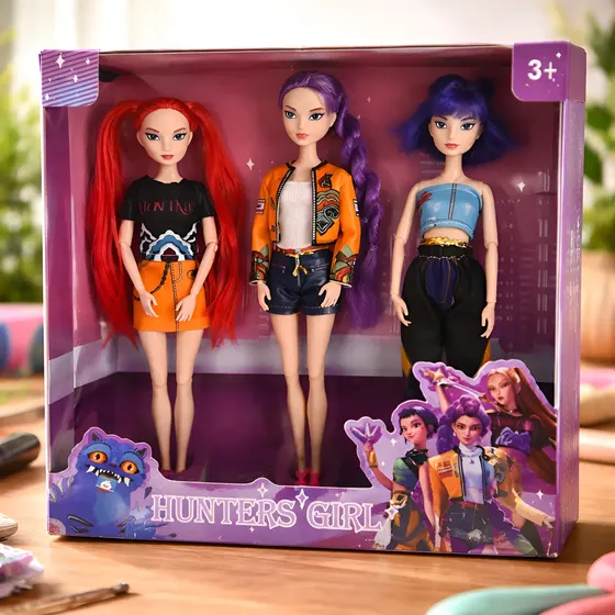 Muñecas Musicales Articuladas Demon Hunters K-pop Set X3