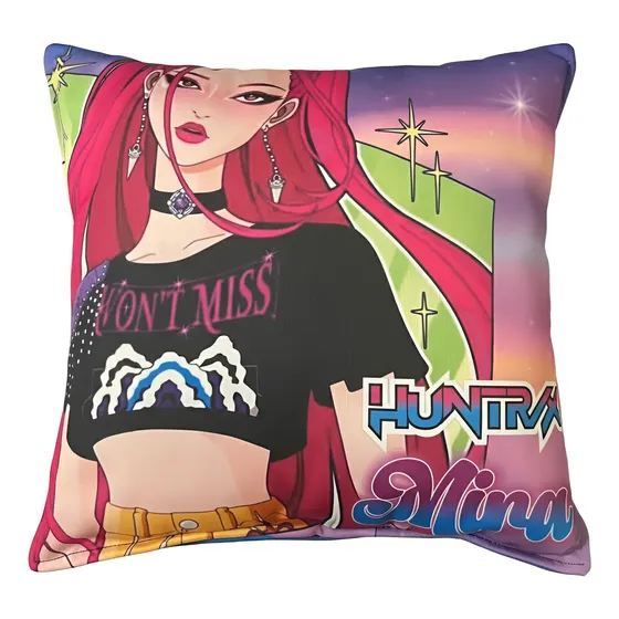 Almohada Cuadrada Demon Hunters Guerreras Kpop Para Niños