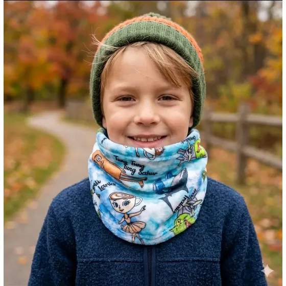 Cuellos Corderito Peludito Abrigo Infantil Varios Personajes