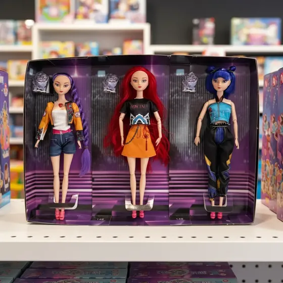 Combo Muñecas Guerreras K-pop C/musica Articulada X3