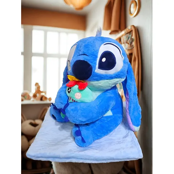 Stitch Peluche Grande Con Manta