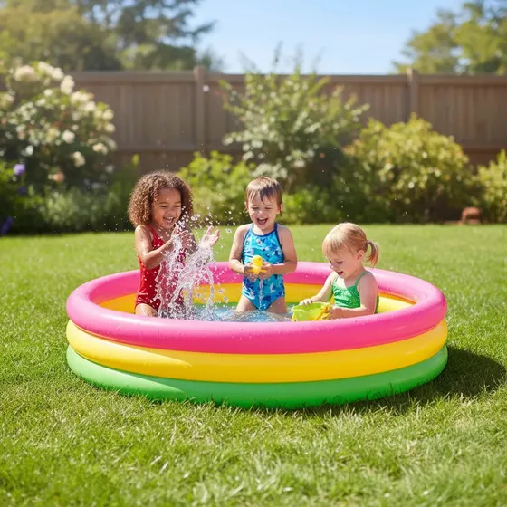 Pileta Inflable Infantil Redonda 130x40cm Resistente