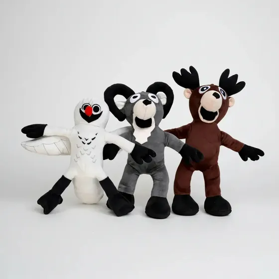 Combo Peluche 99 Noches Cabra/ Buho/ Ciervo