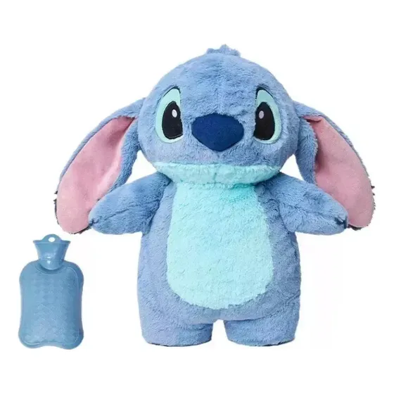 Bolsa De Agua Caliente Stitch Peluche Térmico Para Cólicos