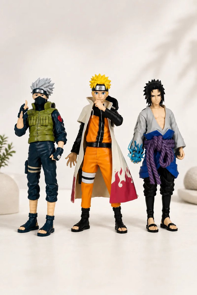 Set X3 Naruto Kakashi Sasuke - Imagen 2