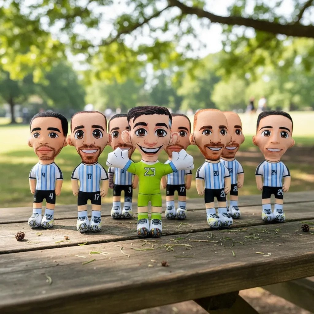 10 Peluches De Jugadores Selección Argentina Mundial 2026 - Imagen 2