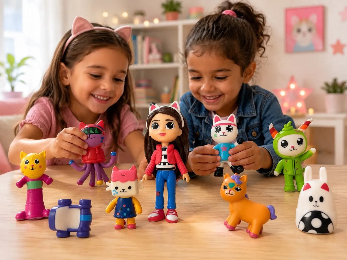 Set La Casa De Muñecas De Gabby Y Sus Amigos X9 Personajes