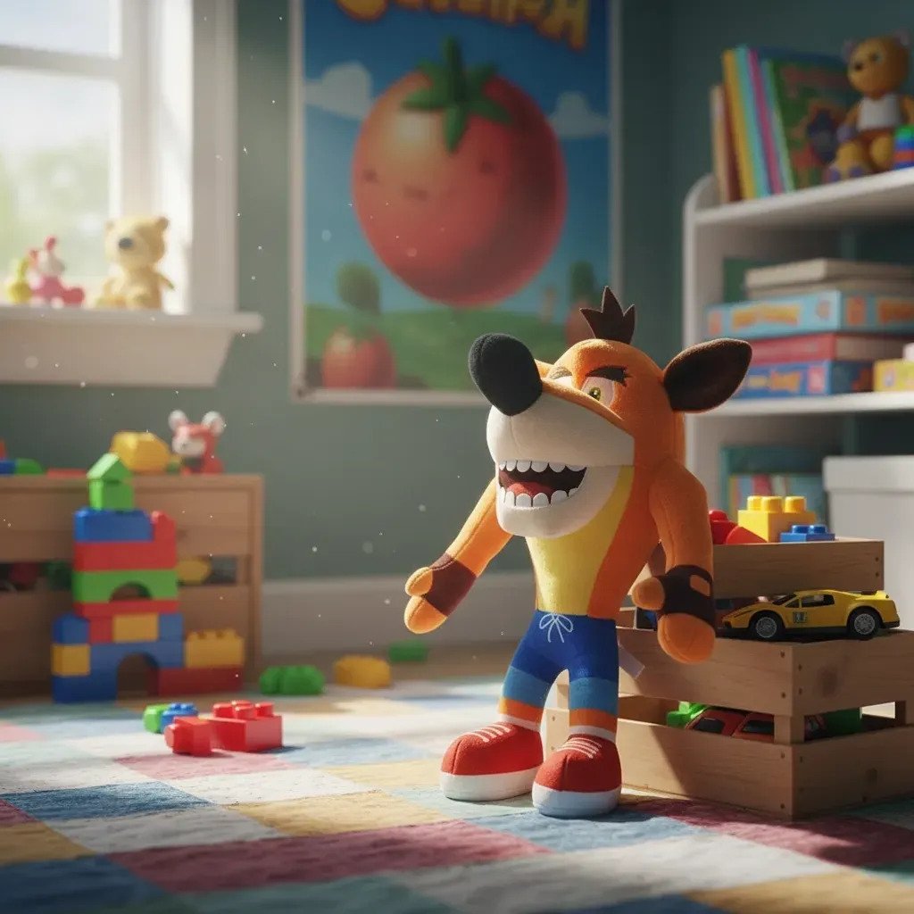 Peluche Crash Bandicoot Personajes Videojuego Importado