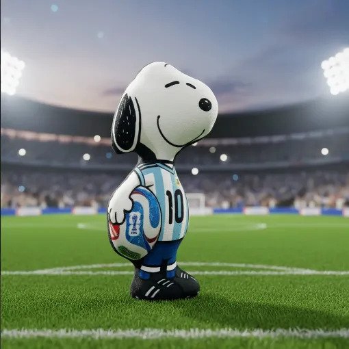 Peluches Plush Del Mundial 2026 Messi Dibu Snoopy Y Mascotas