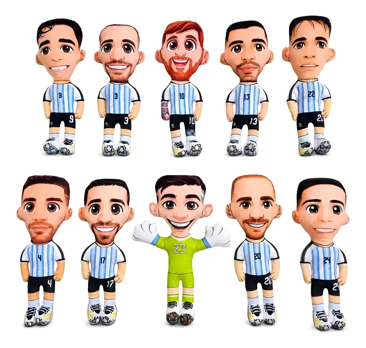 10 Peluches De Jugadores Selección Argentina Mundial 2026 - Imagen 3