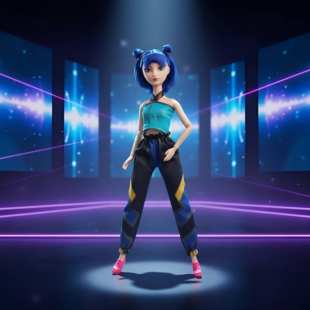 Muñeca Articulada Musical Zoey Guerrera K-pop Demon Hunters - Imagen 2