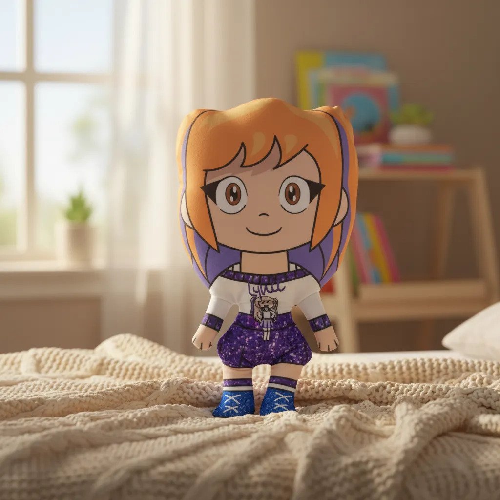 Muñeca Peluche Lyna, Hermosa Mandarina, Lyna Y Flia - Imagen 2