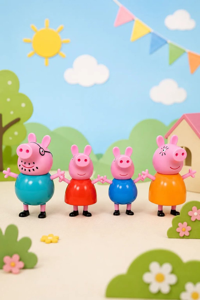 Set Familia Peppa Pig X4