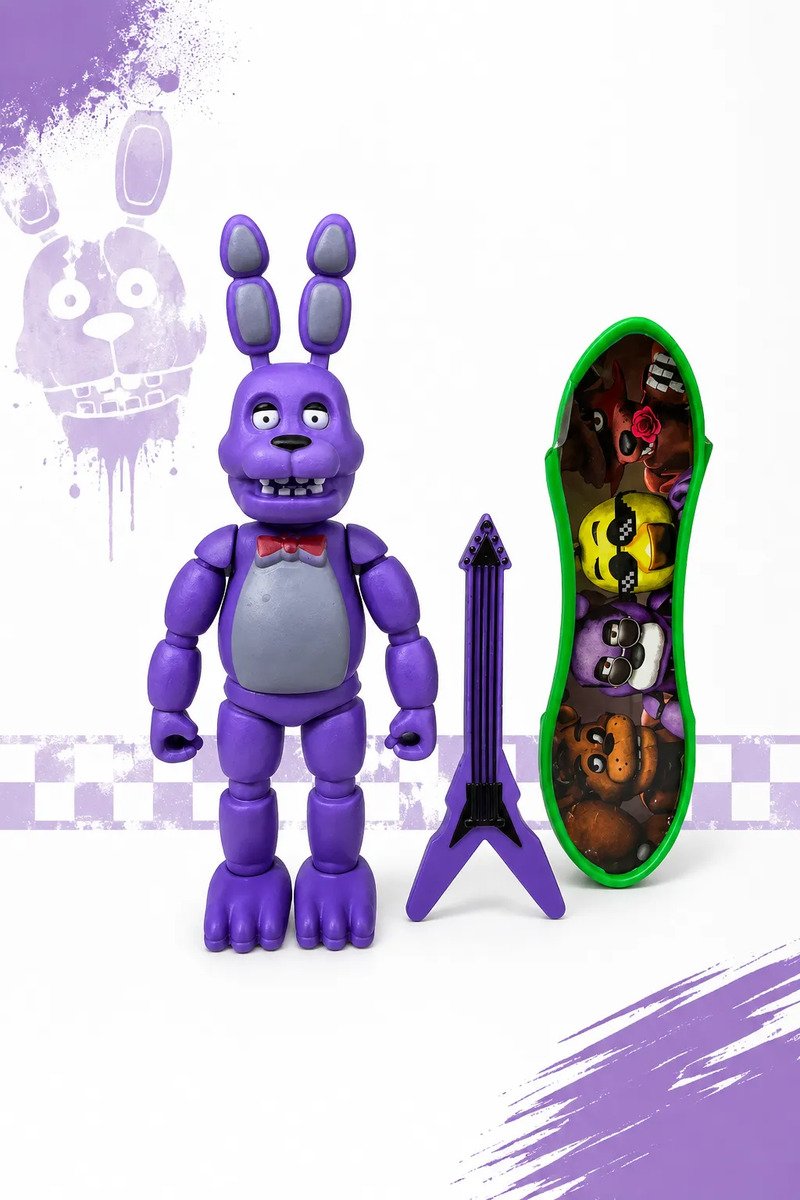 Muñecos Five Nights At Freddys Con Patineta - Imagen 4