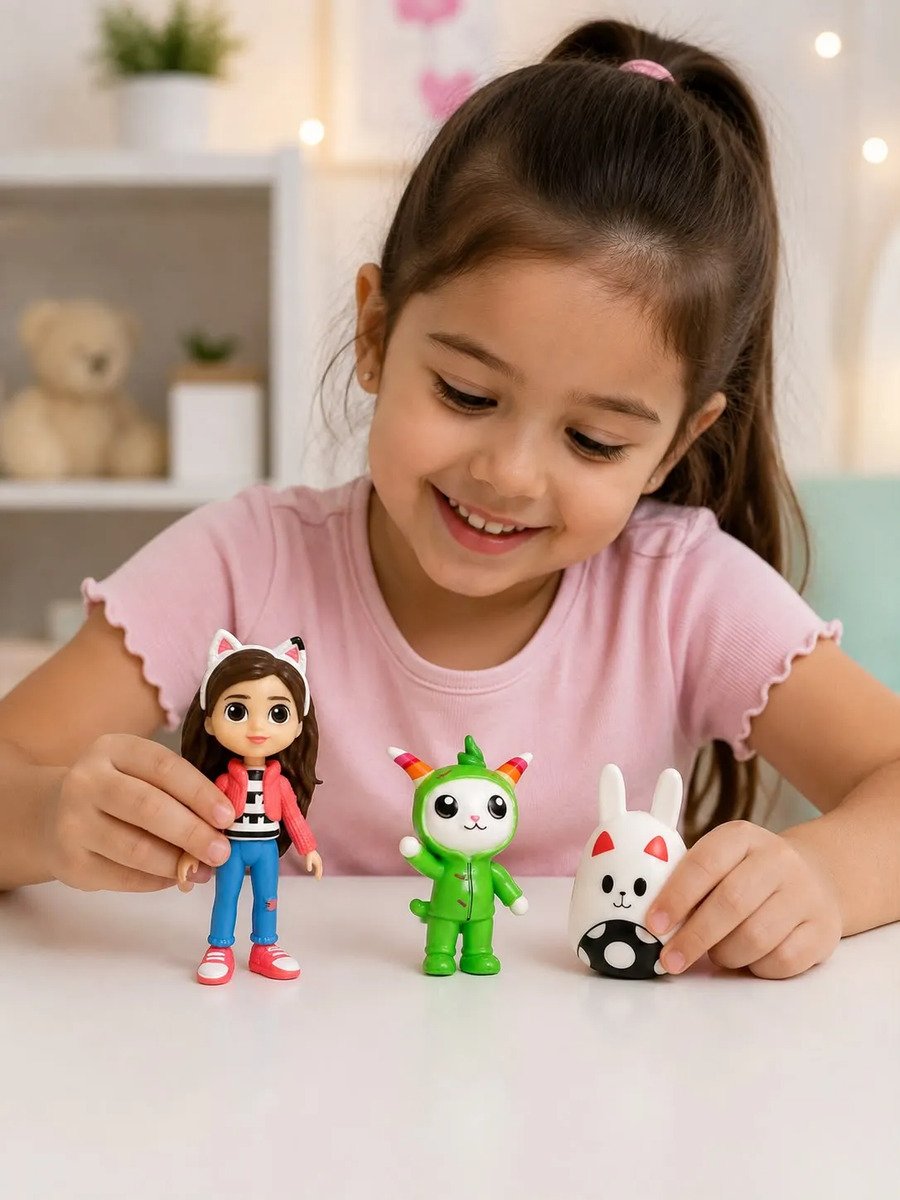 Set De Muñecas Gabbys Dollhouse X 3 Personajes