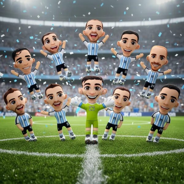 10 Peluches De Jugadores Selección Argentina Mundial 2026