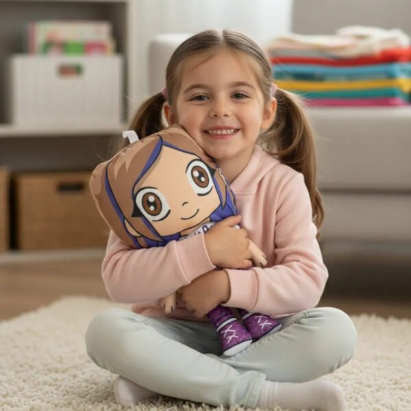 Muñeca Peluche Lyna, Hermosa Mandarina, Lyna Y Flia