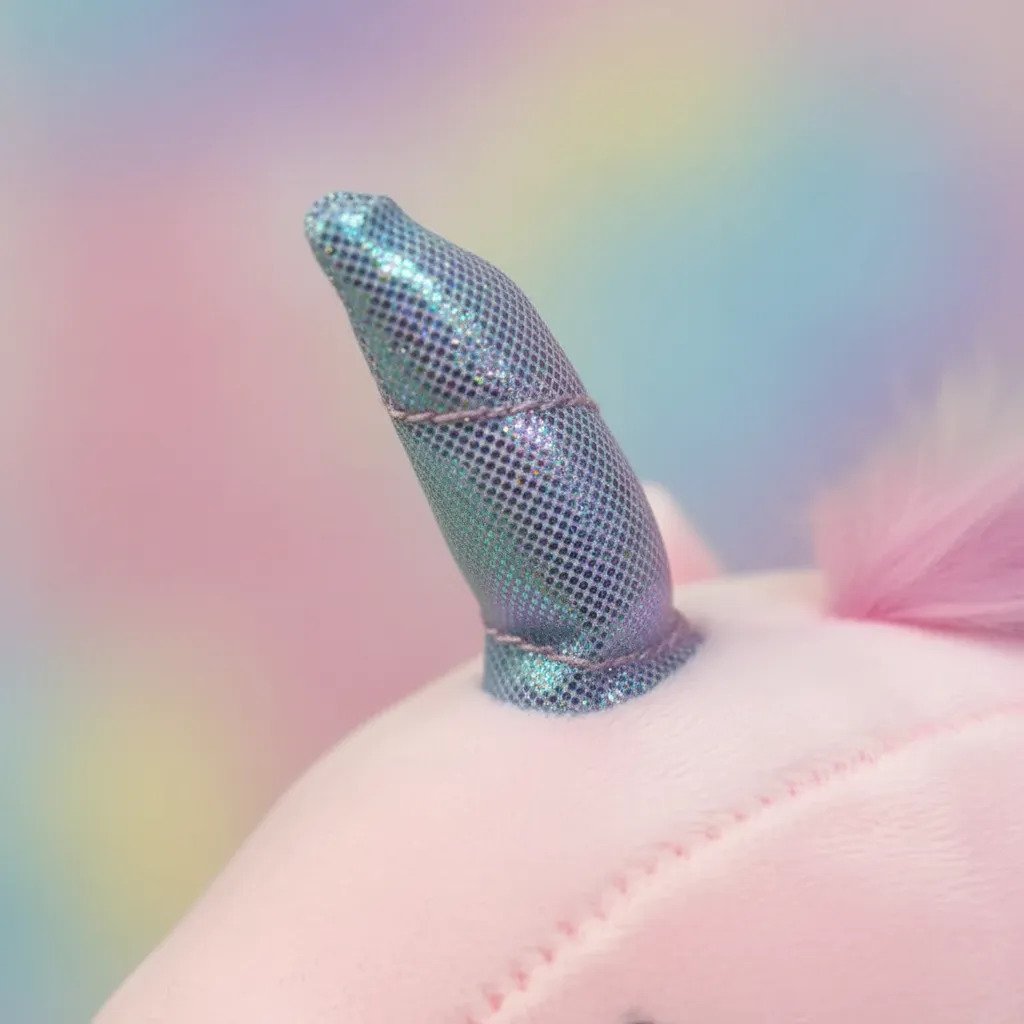 Peluche Unicornio Con Alas De Arcoiris Importado - Imagen 3