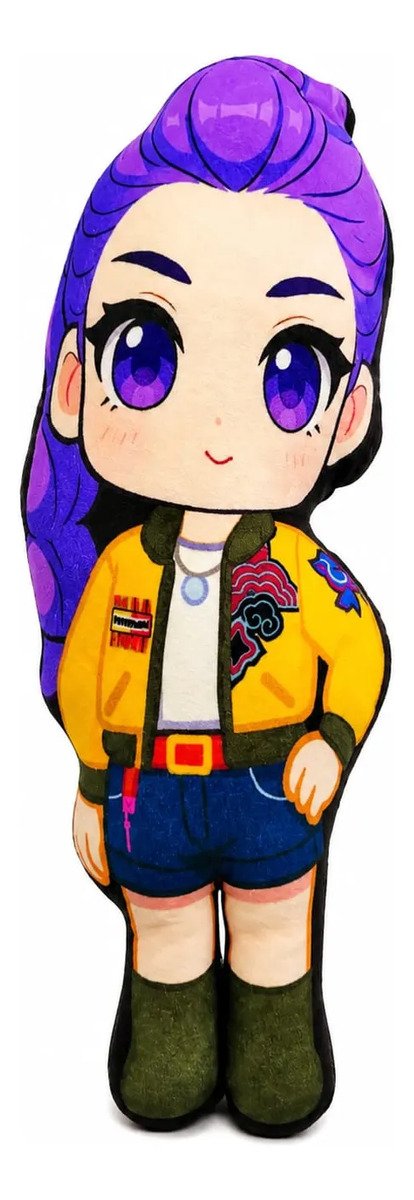 Peluche Plush Almohadita Guerreras K-pop X 3 Demon Huntrix - Imagen 2