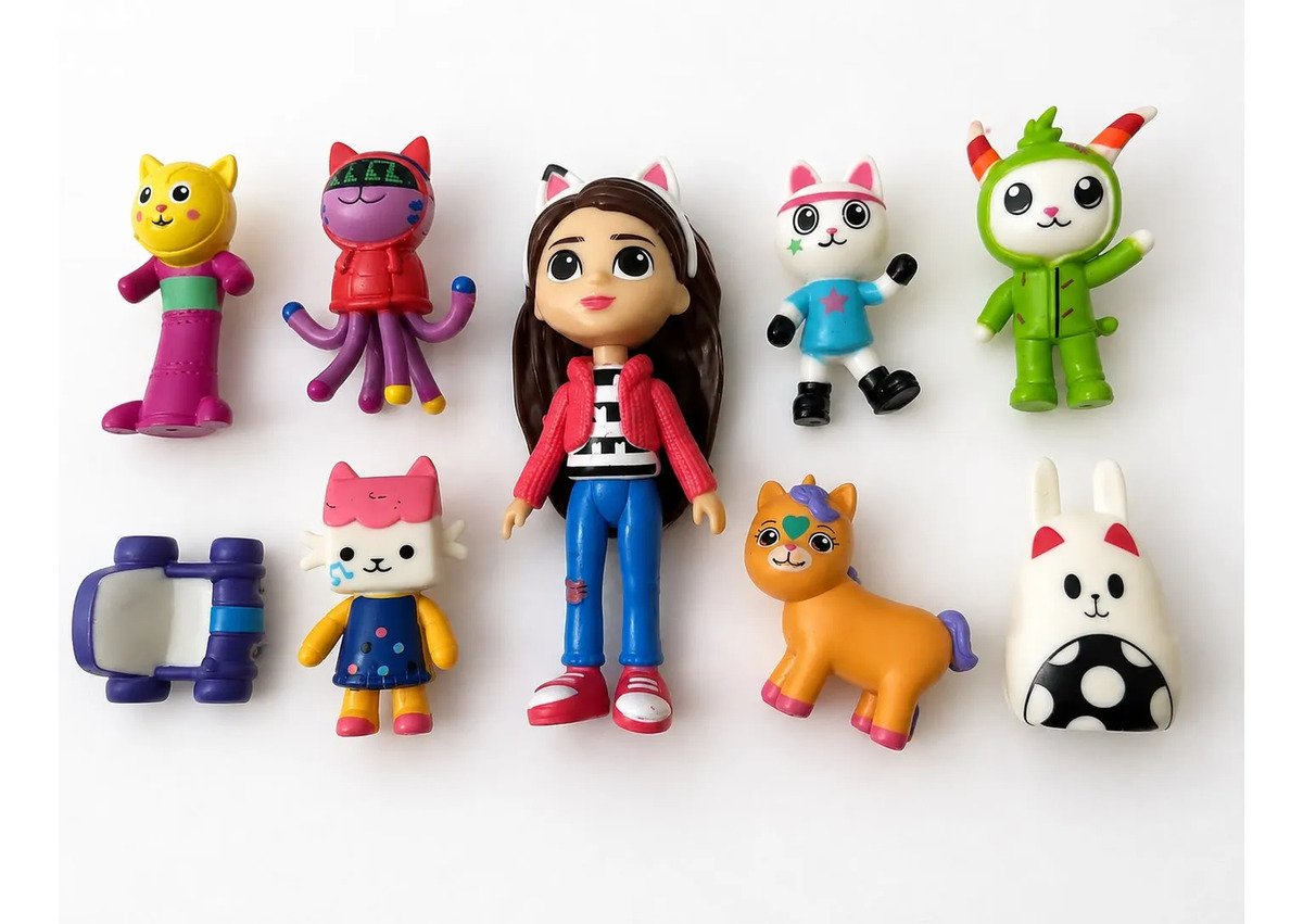 Set La Casa De Muñecas De Gabby Y Sus Amigos X9 Personajes - Imagen 2