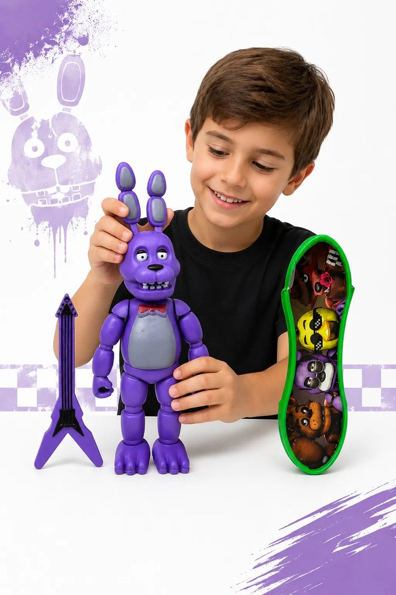 Muñecos Five Nights At Freddys Con Patineta - Imagen 2
