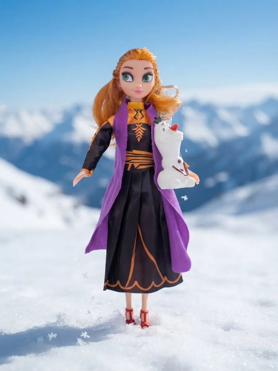 Muñeca Cantante Libre Soy Anna Y Olaf - Imagen 2