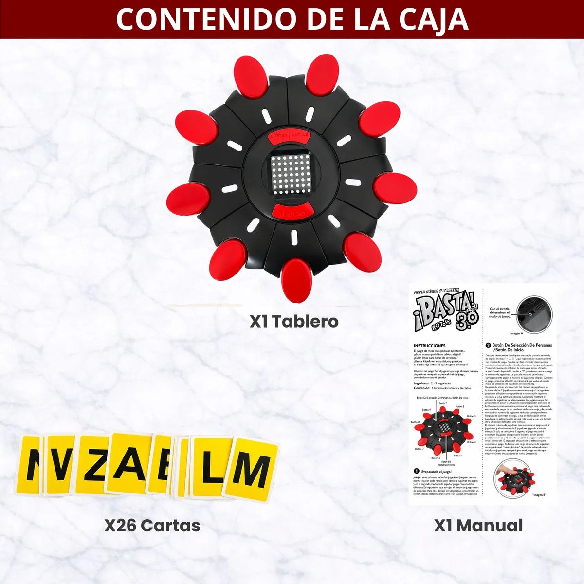 Juego De Mesa Basta 3.0 Electronico Digital Con Luces Led - Imagen 5