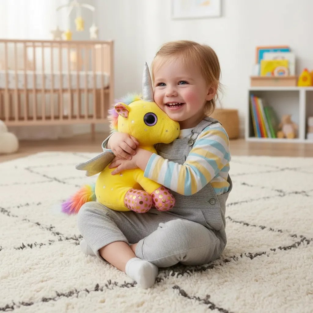 Peluche Unicornio 26cm Con Estrellas Varios Colores - Imagen 2